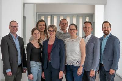 Der PROL-Vorstand (von links): Matthias Hassler, Stefanie Krüsi, Nora Fuchs, Präsidentin Anita Schweizer, Pascal Tschamper, Claudia Eugster, Robert Stadler und Dionys Widmer.